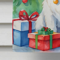 Maltese Christmas Reindeer House Flag