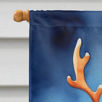 Miniature Pinscher Christmas Reindeer House Flag