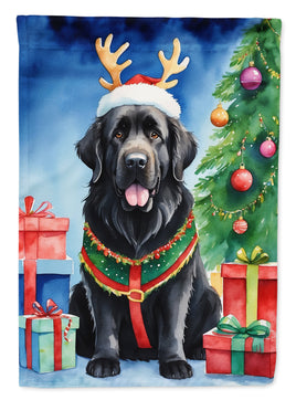Newfoundland Christmas Reindeer House Flag