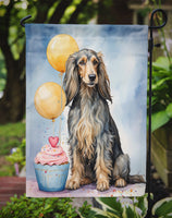 Afghan Hound Happy Birthday Garden Flag