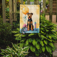 Airedale Terrier Happy Birthday Garden Flag