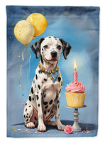 Dalmatian Happy Birthday House Flag