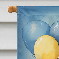 Entlebucher Mountain Dog Happy Birthday House Flag