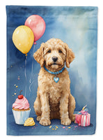 Goldendoodle Happy Birthday House Flag