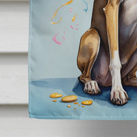 Greyhound Happy Birthday House Flag