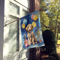 Labradoodle Happy Birthday House Flag