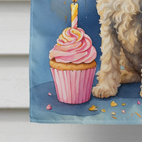 Labradoodle Happy Birthday House Flag