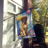 Leonberger Happy Birthday House Flag