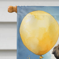Leonberger Happy Birthday House Flag