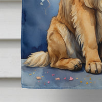 Leonberger Happy Birthday House Flag