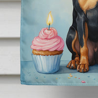 Miniature Pinscher Happy Birthday House Flag