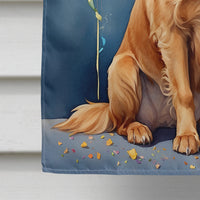 Nova Scotia Duck Tolling Retriever Happy Birthday House Flag