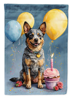 Australian Cattle Dog Happy Birthday Garden Flag