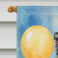 Australian Shepherd Happy Birthday House Flag