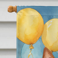 Basenji Happy Birthday House Flag