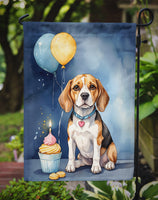 Beagle Happy Birthday Garden Flag