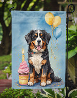 Bernese Mountain Dog Happy Birthday Garden Flag
