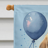 Bloodhound Happy Birthday House Flag