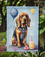 Bloodhound Happy Birthday Garden Flag