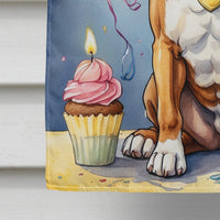 Boxer Happy Birthday House Flag