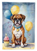 Boxer Happy Birthday Garden Flag