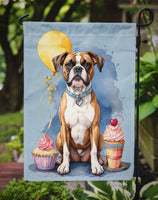 Boxer Happy Birthday Garden Flag