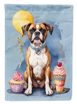 Boxer Happy Birthday Garden Flag