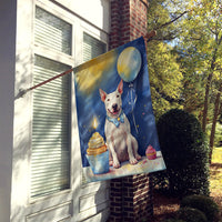 Bull Terrier Happy Birthday House Flag