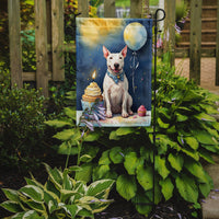 Bull Terrier Happy Birthday Garden Flag