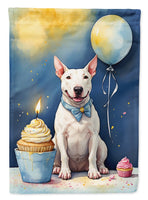 Bull Terrier Happy Birthday Garden Flag