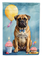 Bullmastiff Happy Birthday House Flag