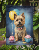 Cairn Terrier Happy Birthday Garden Flag
