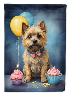 Cairn Terrier Happy Birthday Garden Flag