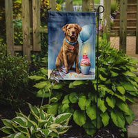 Chesapeake Bay Retriever Happy Birthday Garden Flag