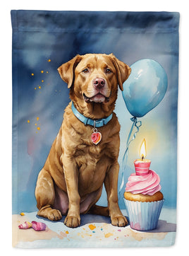 Chesapeake Bay Retriever Happy Birthday Garden Flag