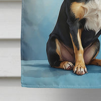 Black and Tan Chihuahua Happy Birthday House Flag
