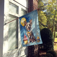 Chinese Crested Happy Birthday House Flag