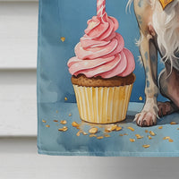 Chinese Crested Happy Birthday House Flag