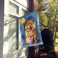Chow Chow Happy Birthday House Flag