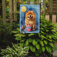 Chow Chow Happy Birthday Garden Flag