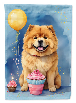 Chow Chow Happy Birthday Garden Flag