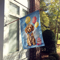 Cockapoo Happy Birthday House Flag