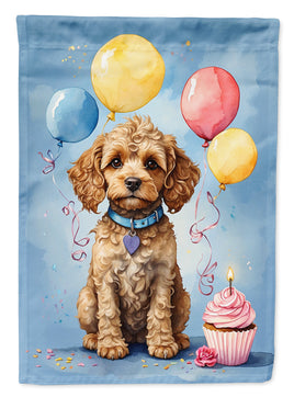 Cockapoo Happy Birthday Garden Flag