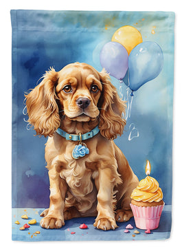 Cocker Spaniel Happy Birthday Garden Flag