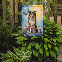 Collie Happy Birthday Garden Flag
