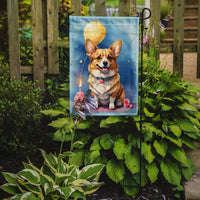 Corgi Happy Birthday Garden Flag