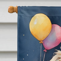 Coton De Tulear Happy Birthday House Flag