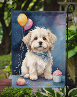 Coton De Tulear Happy Birthday Garden Flag