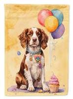 Welsh Springer Spaniel Happy Birthday Garden Flag