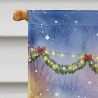 Australian Cattle Dog with Santa Claus House Flag